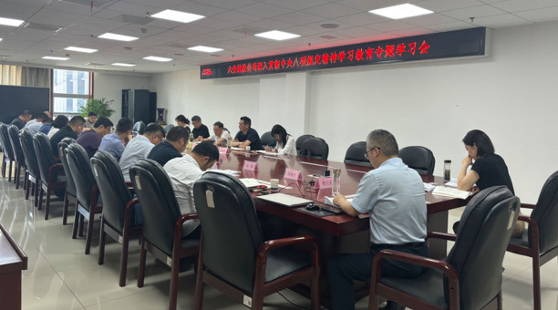 市城投leyu登录召开深入贯彻中央八项规定精神学习教育专题学习会